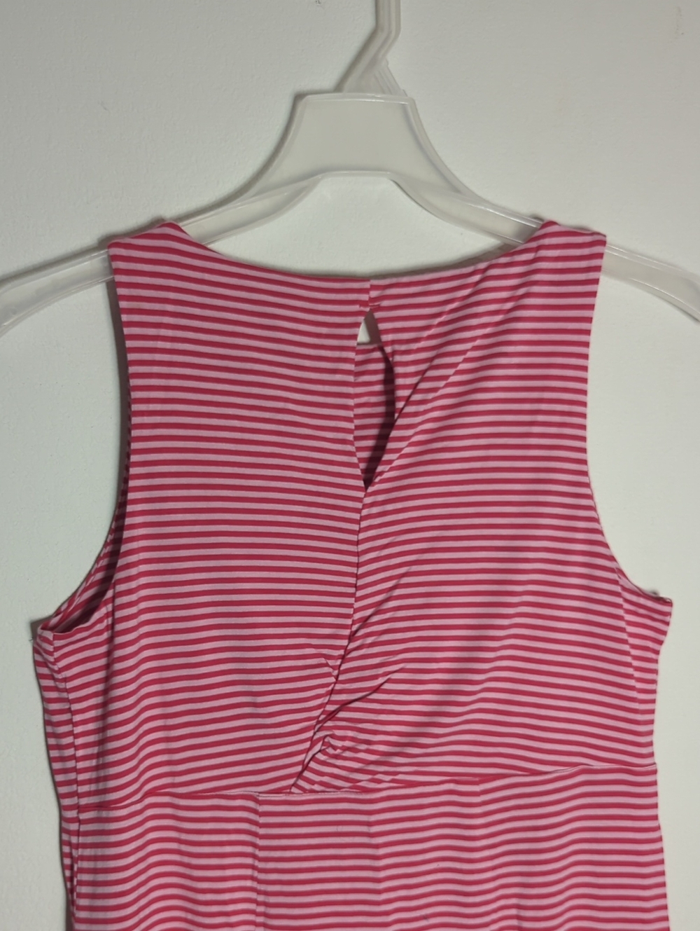 Tommy Bahama Womens Dress Cassia Pink Striped Keyhole Travel Cruise Beach Medium - Picture 10 of 10